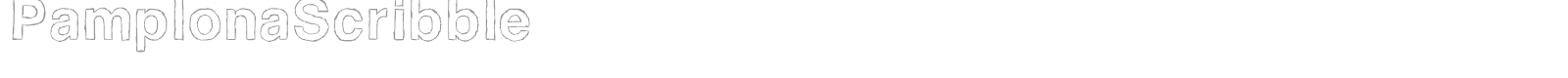 Pamplona Scribble font preview